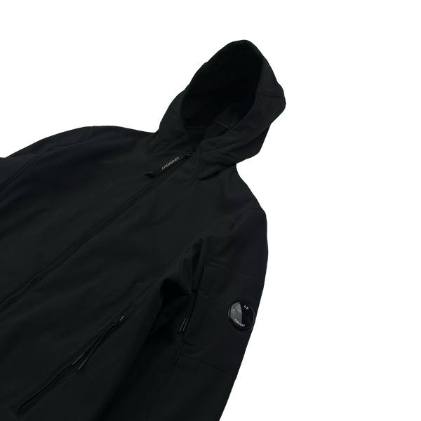 CP Company Black Lens Viewer Soft Shell Jacket - Large
