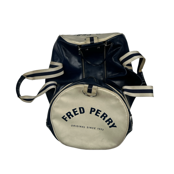 Fred Perry Leather Small Duffle / Holdall Bag
