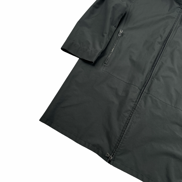 Prada Black Nylon Goretex Shell Long Jacket - XL