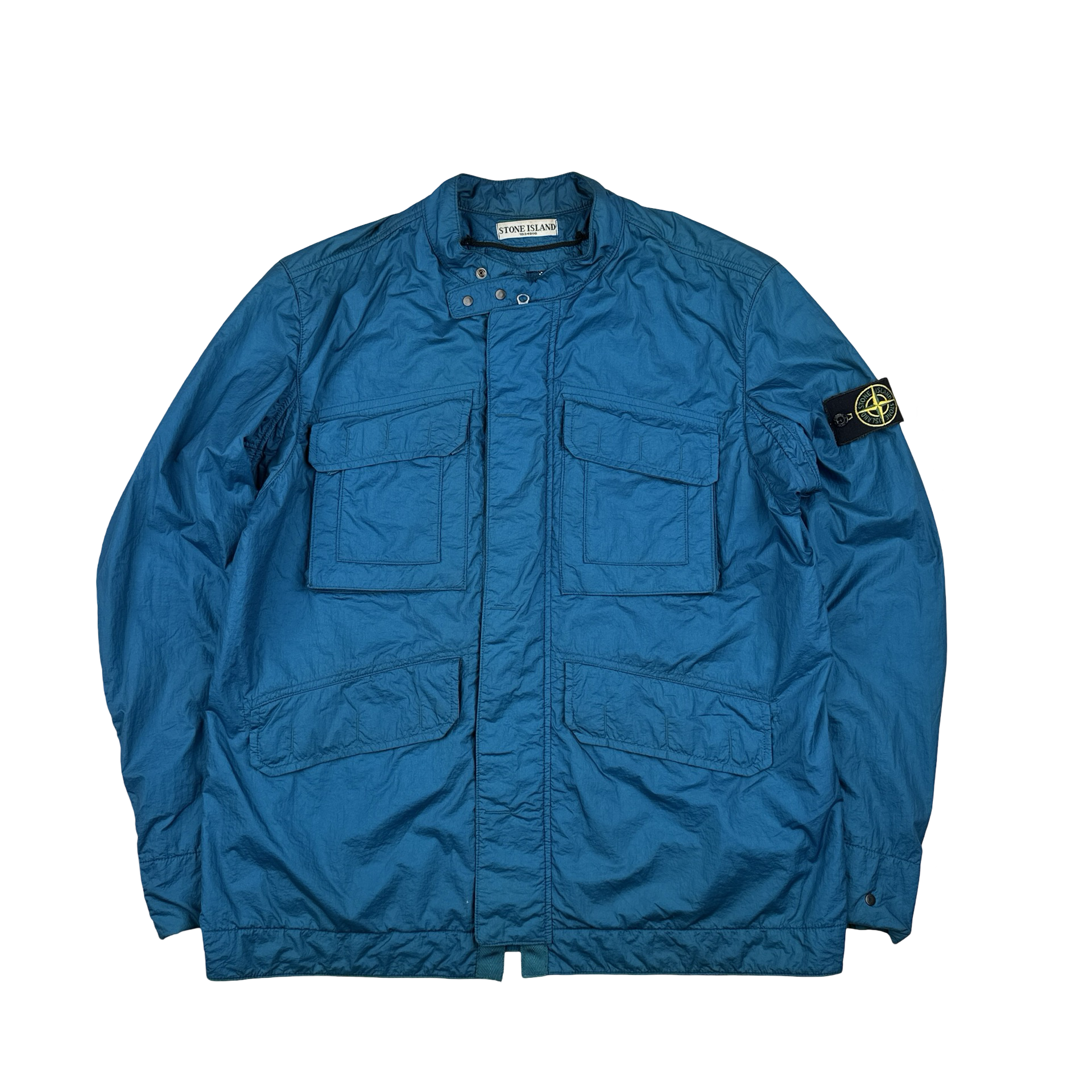 Stone Island 2010 Nylon Aqua Chest Pocket Jacket - XL – Mat's Island
