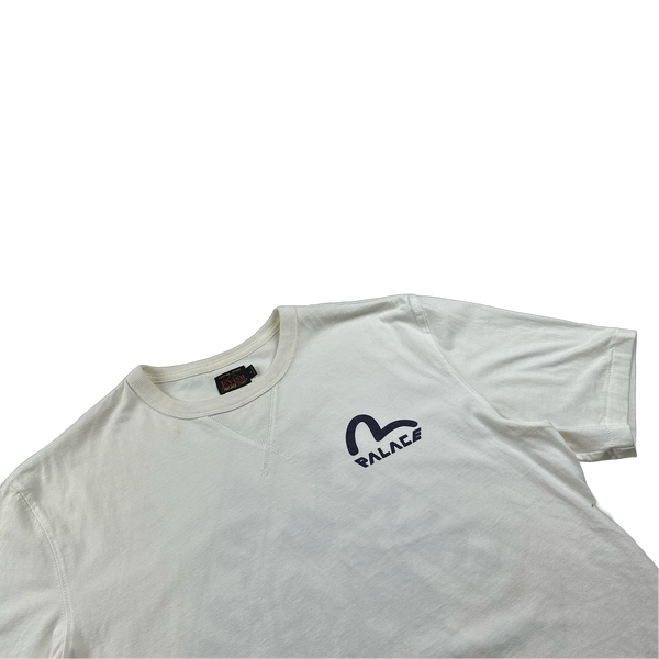 Palace X Evisu White T Shirt - Large
