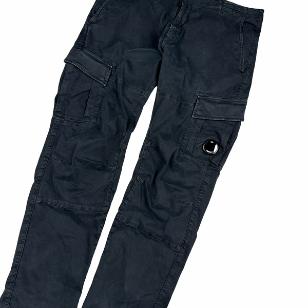 CP Company Black Ergonomic Fit Cargo Trousers - XXL