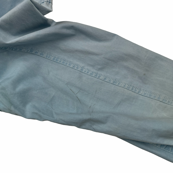 Stone Island 2017 Light Blue Cotton Zipped Overshirt - Large