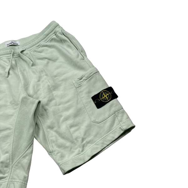 Stone Island 2018 Mint Cotton Fleece Shorts - XL