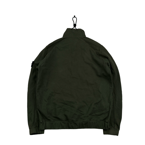 Stone Island 2020 Half Zipped Dark Green Pullover Jumper - XL