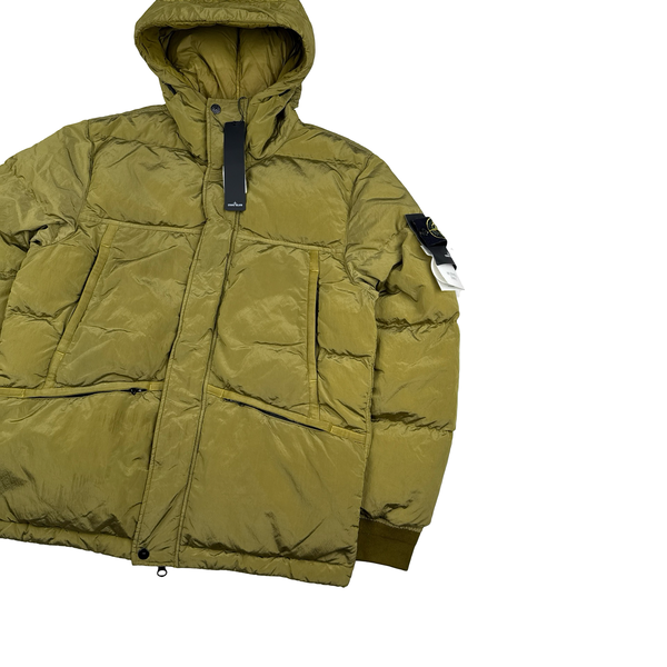 Stone Island 2021 Yellow Nylon Metal Down Puffer Jacket - Medium