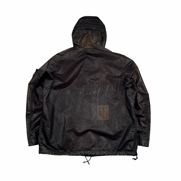 Stone Island Supreme Brown Poly Cover Composite Pullover Jacket - XL