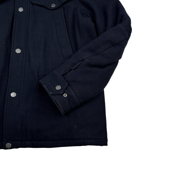 CP Company 1998 Navy Multi Pocket Wool Blend Jacket - 3XL