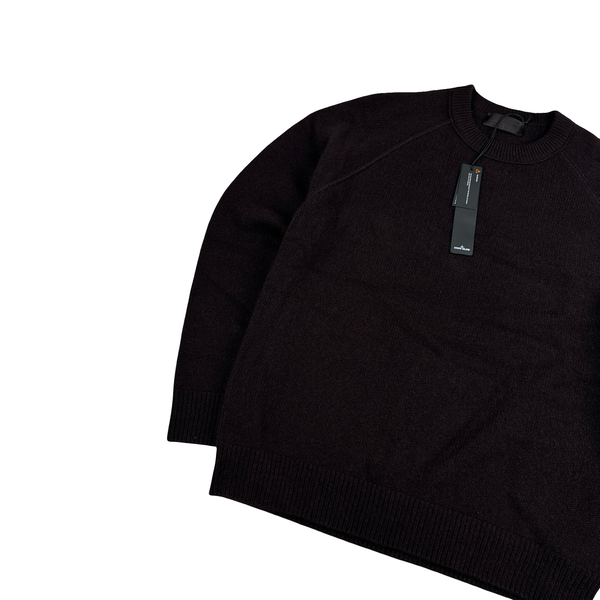 Stone Island 2025 Ghost Brown Cashmere Crewneck Knit Jumper - Large