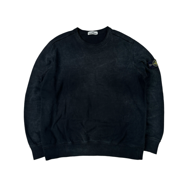 Stone Island 2018 Black Frost Crewneck Sweatshirt - XXL