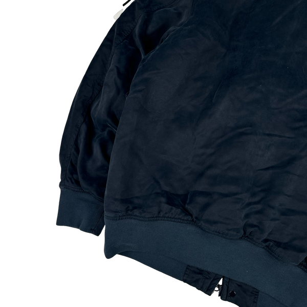 Stone Island Cupro Raso Navy Ghost Project Bomber Jacket - XL