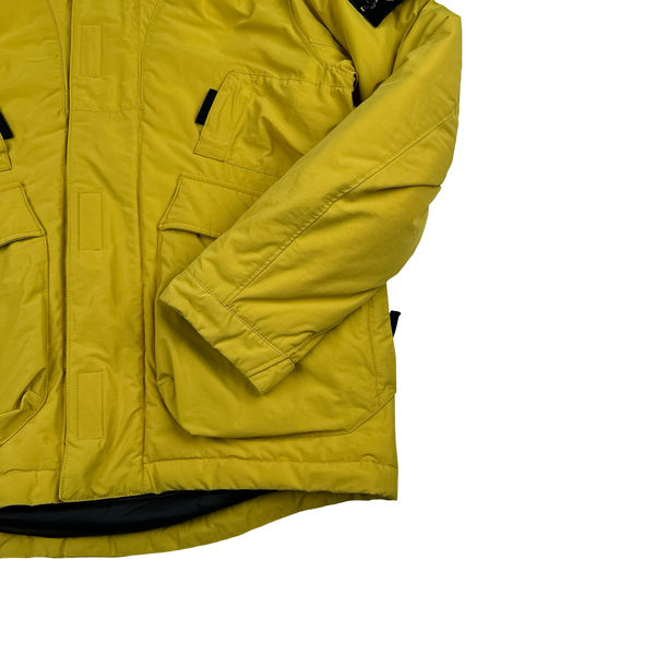 Stone Island 2018 Yellow Micro Reps Primaloft Lined Jacket - Small