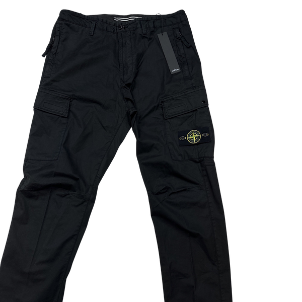 Stone Island Black RE 2021 Cargo Trousers - 32