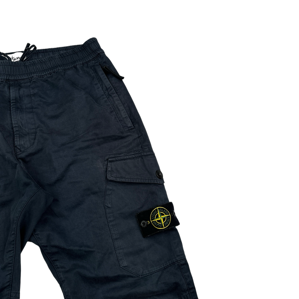 Stone Island 2020 Navy RE-T Cargo Trousers - 32"