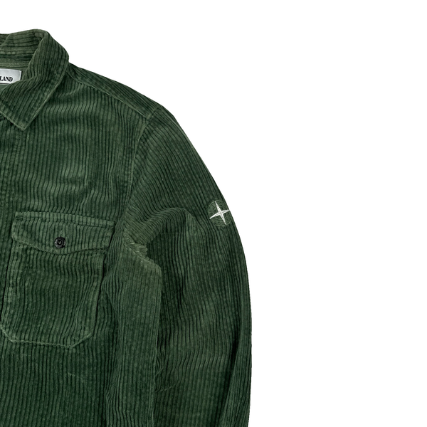Stone Island AW2020 Green Jumbo Cord Shirt - Medium