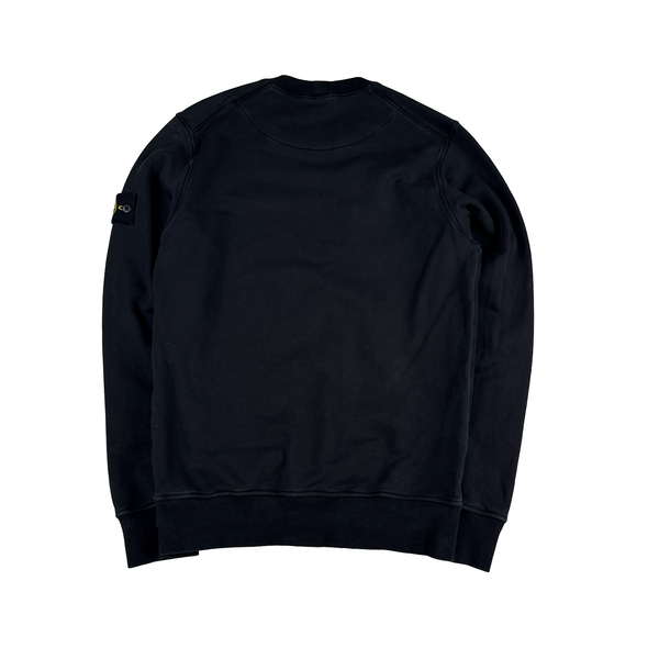 Stone Island 2023 Black Crewneck Sweatshirt - Medium