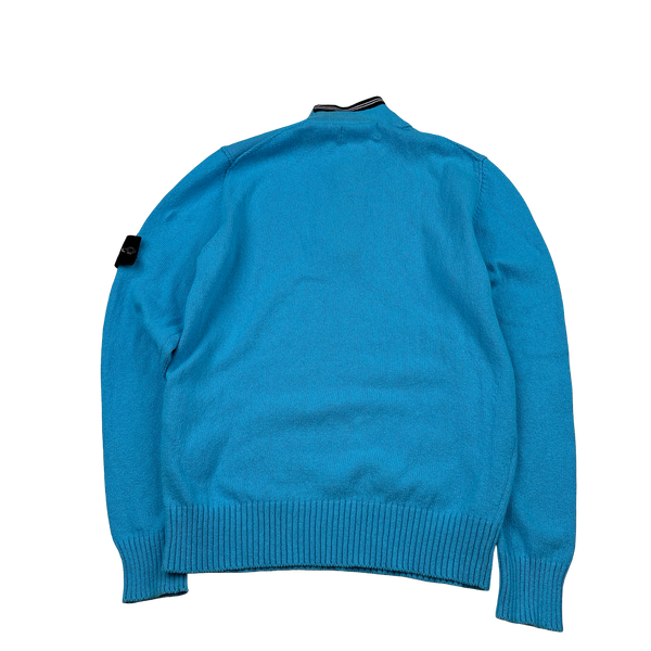Stone Island 2015 Cyan Pullover Knit Jumper - Medium – Mat's Island
