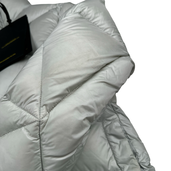 Moncler Genuis X Pharrell Williams Oak Giubbotto Silver Triangle stitched Down Filled Puffer Jacket - XL