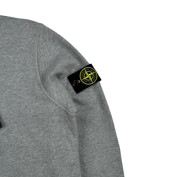 Stone Island 2021 Light Grey Crewneck Sweatshirt - Small