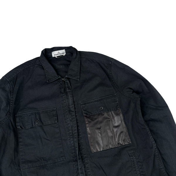 Stone Island 2015 Black Marina Denim Overshirt - XXL