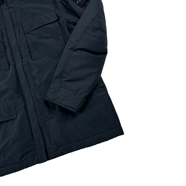 Stone Island Navy Micro Reps Primaloft Padded Field Jacket - Medium