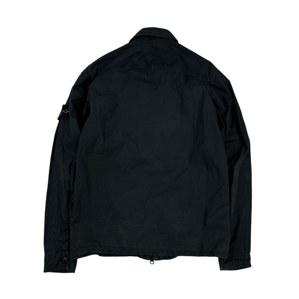 Stone Island Black Paracadute Overshirt - Small
