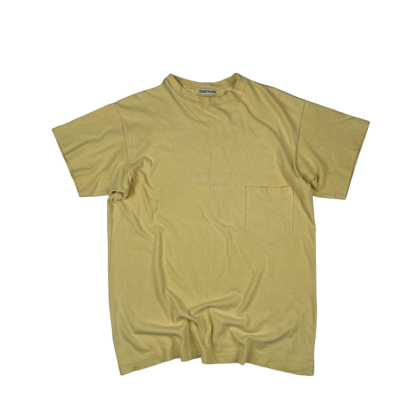 Stone Island Marina Yellow Vintage T Shirt - XL