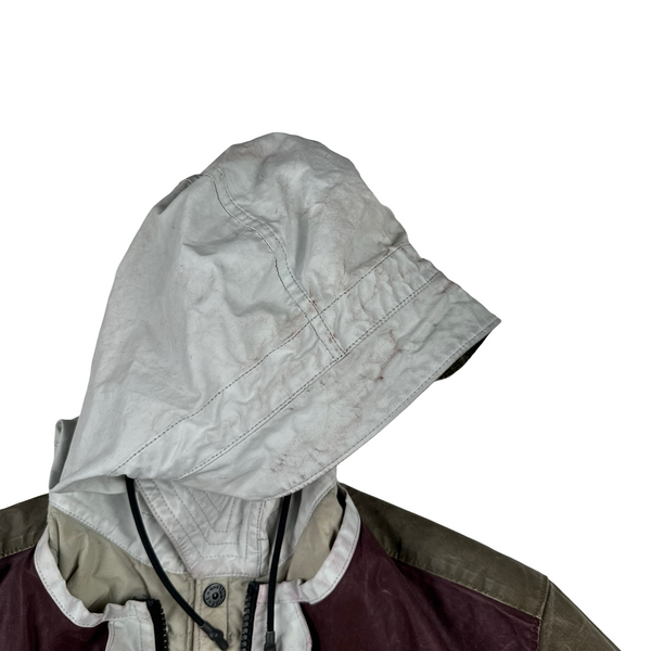 Stone Island 2019 Tela Placcata Bicolore Hooded Jacket - Small