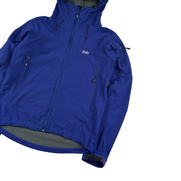 RAB Blue Ogre Hooded Soft Shell Jacket - Medium