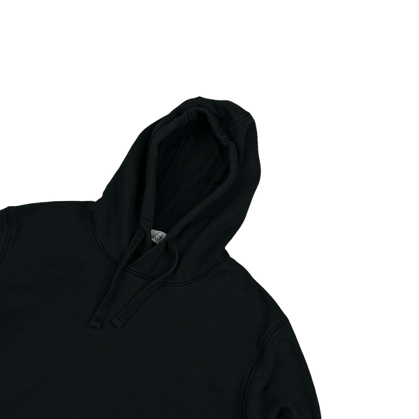 Stone Island 2023 Black Cotton Pullover Hoodie - Large