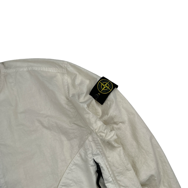 Stone Island 2025 Organic Nylon Panama TC Zipped Jacket - Large