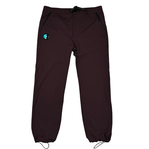 CP Company x Patta Burgundy Collaboration Soft Shell Trousers - Large