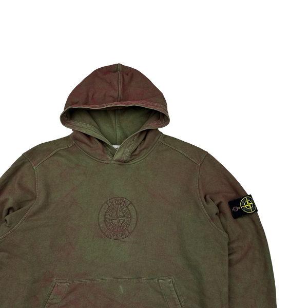 Stone Island x Supreme 2019 Dust Treatment Hoodie - Medium