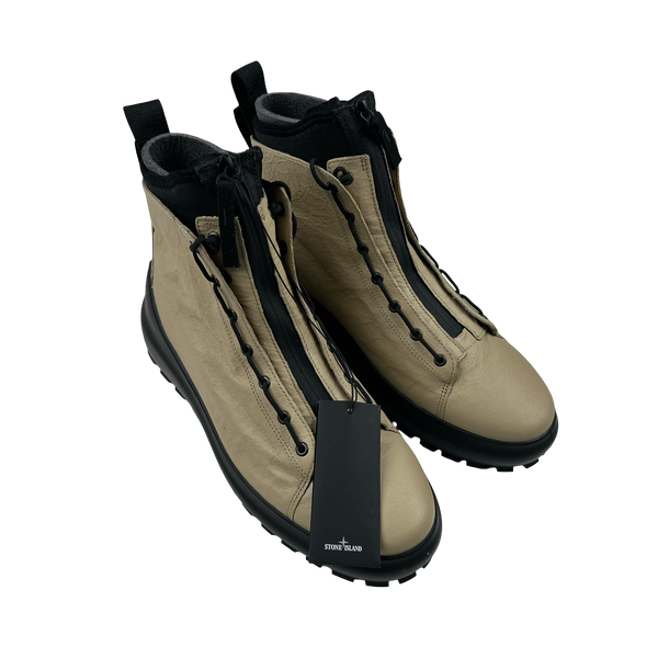 Stone Island 2021 Ecco Scarpa Leather Boots - UK 10