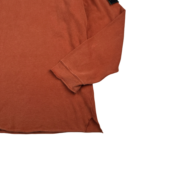 Stone Island Vintage 1994 Orange Green Edge Wool Jumper - Large