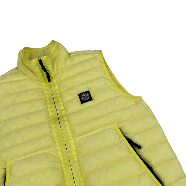 Stone Island 2020 Yellow Down Filled Gilet - Large