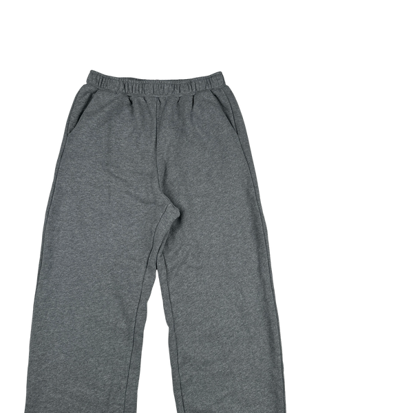 Prada Triangle Cotton Tab Grey Joggers - Medium