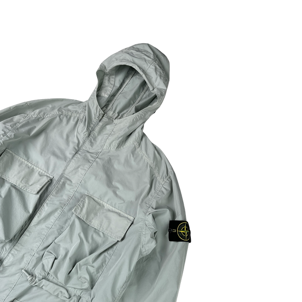 Stone Island 2017 Ice Blue David Tela Light TC Field Jacket - Large