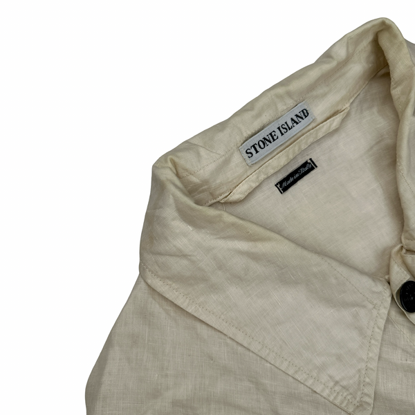Stone Island 1998 Vintage Lino Flax Multi Pocket Jacket - Medium