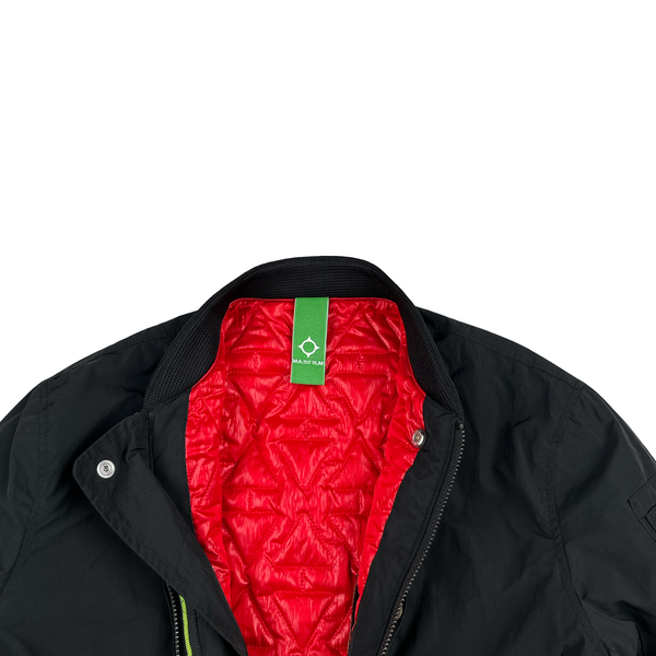 Ma Strum Black Multi Pocket Bomber Jacket - Small