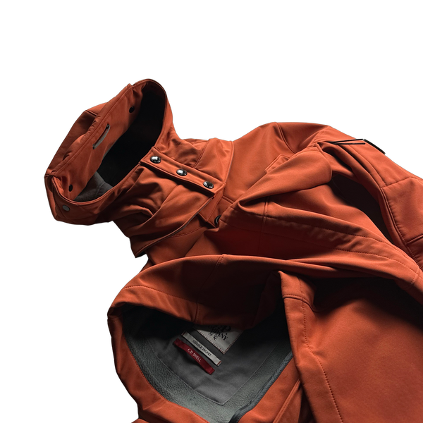 CP Company Orange Soft Shell Goggle Lens Viewer Jacket - XL