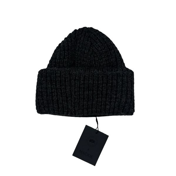 Canada Goose X Mackie Ladies Waffle Toque Iron Grey Wool Beanie