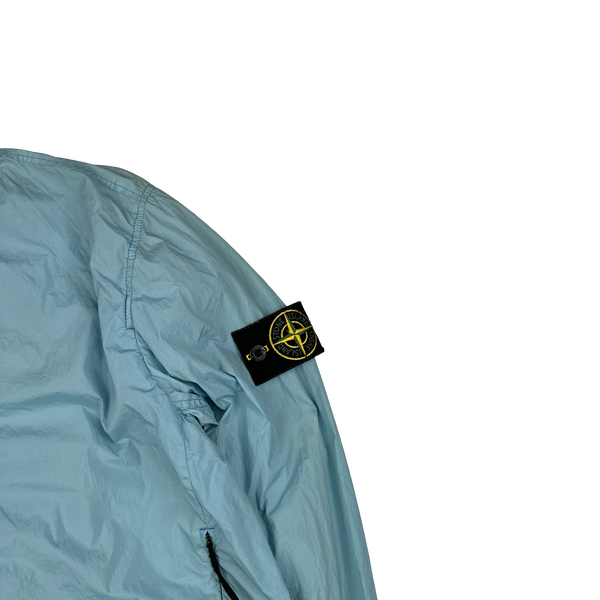Stone Island 2017 Blue Garment Dyed Crinkle Reps Jacket - Medium