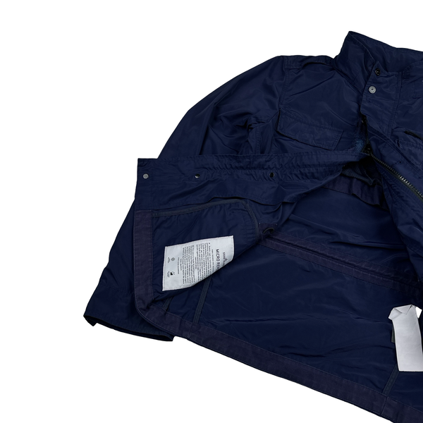 Stone Island 2016 Navy Blue Micro Reps Multi Pocket Field Jacket - Small