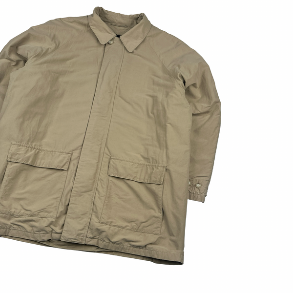 Ralph Lauren Vintage Beige Wool Lined Collard Jacket - Large