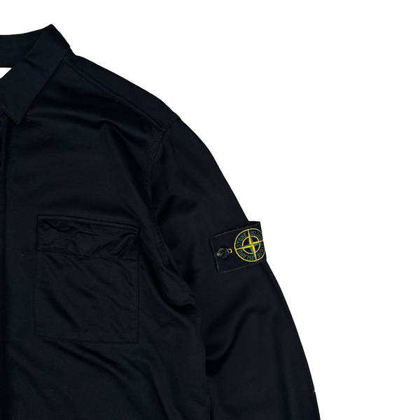 Stone Island 2016 Black Buttoned Pocket Overshirt - XL