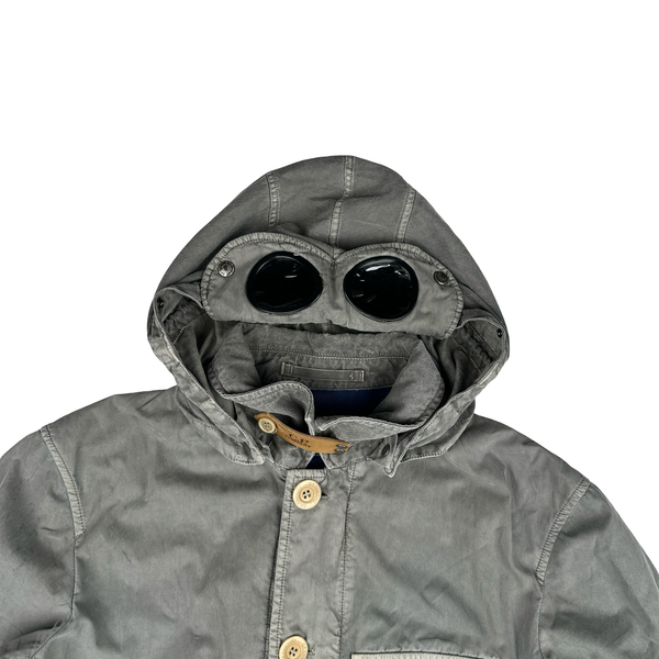 CP Company 00s Grey Multi Pocket Cotton Goggle & Watch Finder