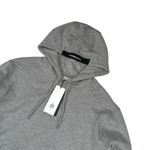 CP Company Grey Cotton Lens Viewer Pullover Hoodie - XL