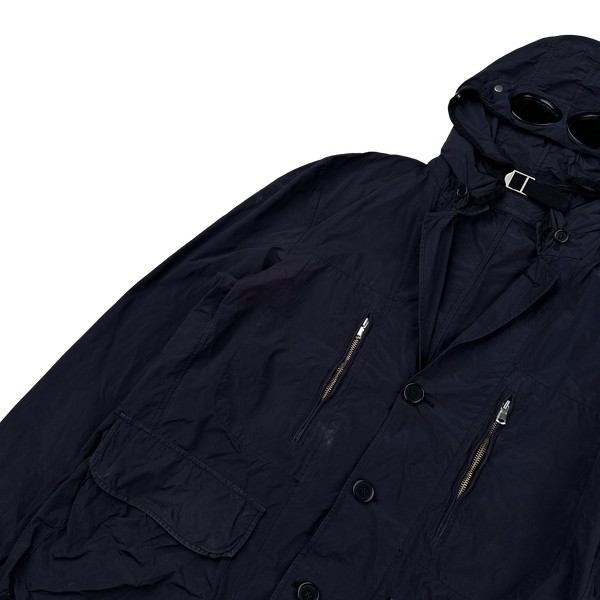 CP Company Navy David Light TC Goggle Jacket - Small