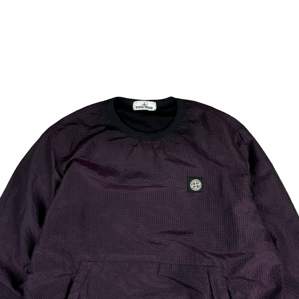 Stone Island 2017 Purple 3D Effect Nylon Metal Pullover Jumper - XL